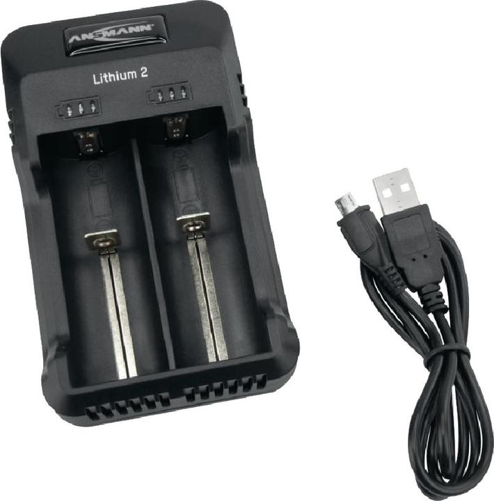 Produktbild Ansmann Lithium 2 (2 Stk., 10350, 10440, 13500, 14350, 18350, 21700, 22500, 26500, R14, Ladegerät ohne Akku)