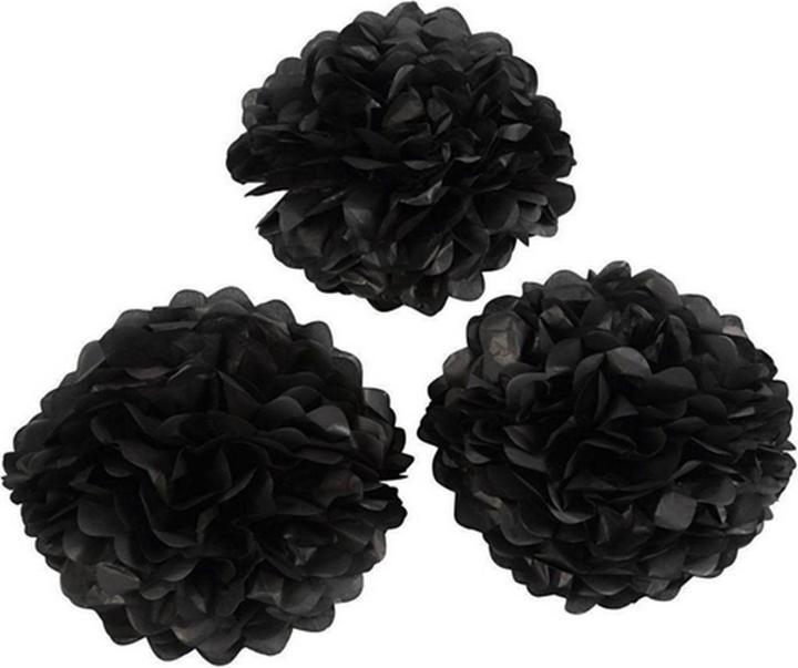 Actual product image Creativ Company Paper pompoms black