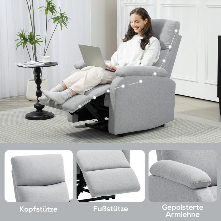Actual product image Homcom Relaxsessel Polyester Grau