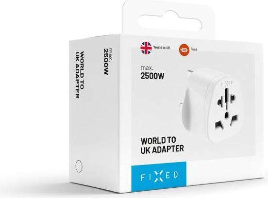 Actual product image Fixed UK Adapter, white