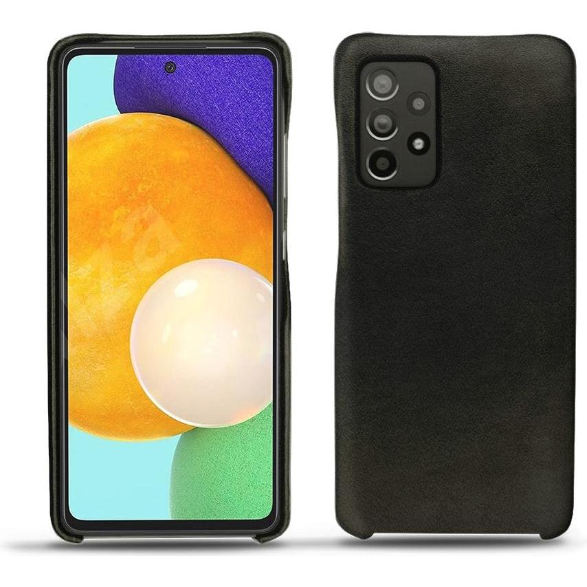 Noreve Lederschutzhülle (Samsung Galaxy A52), Smartphone Hülle, Schwarz