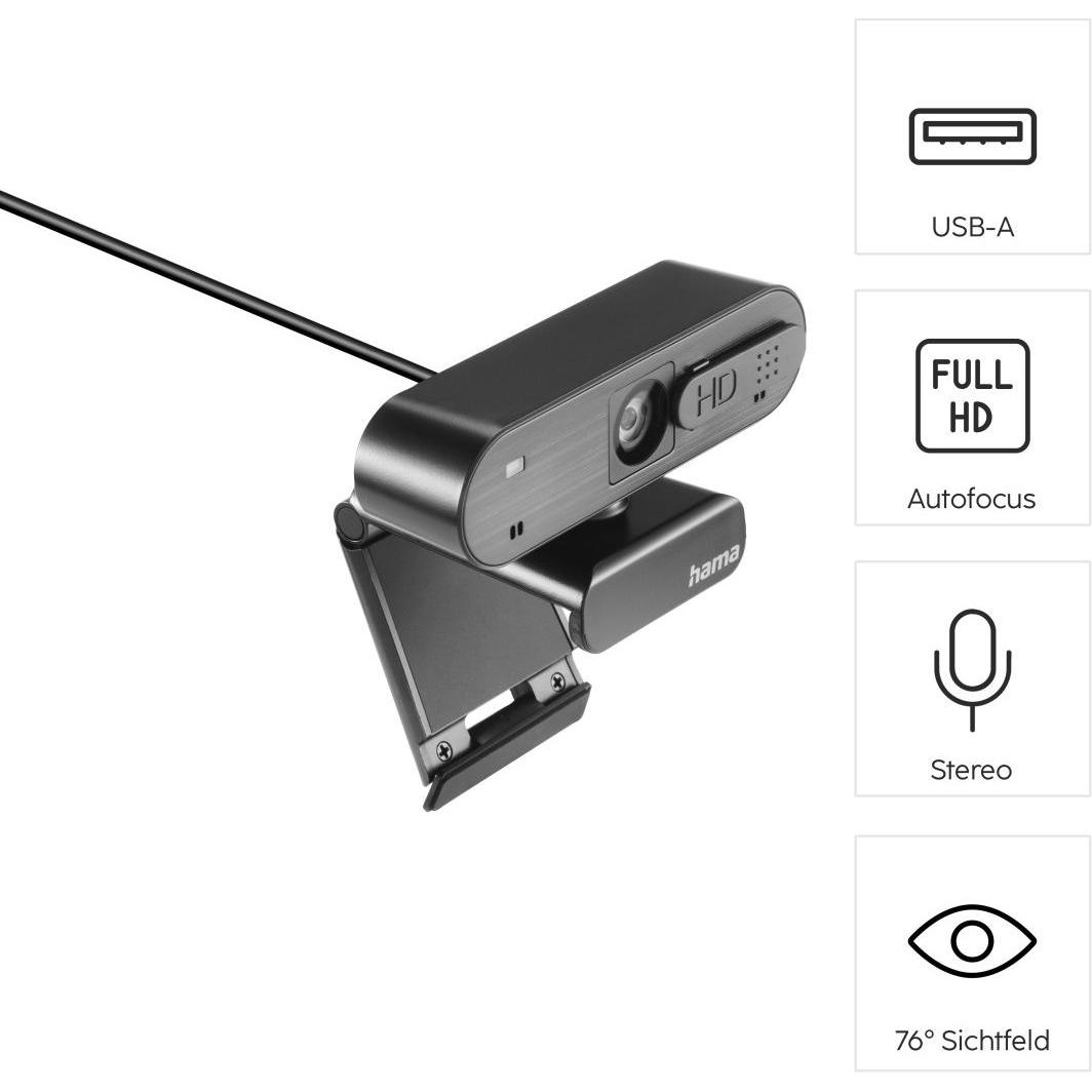 Thumbnail - Hama C-600 Pro (2 Mpx), Webcam, Schwarz