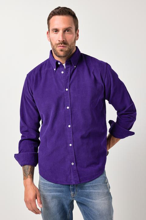 Produktbild JP1880 Cordhemd, Langarm, Buttondown-Kragen, Modern Fit, bis 7 XL (XXL)