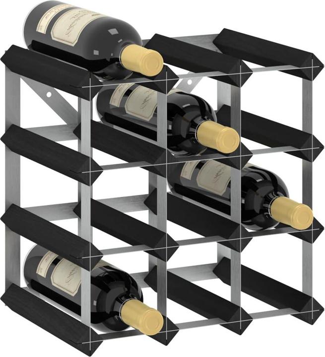 VidaXL Weinregal (32,5 x 22,5 x 32,5 cm, 12 Fl.)