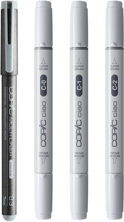 Produktbild Copic CIAO - Marker-Set (Grau, 0.30 mm, 4 x)