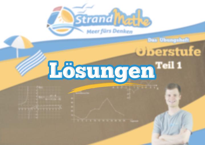 Produktbild Lösungsheft zu Oberstufe Teil 1-4: Lösungswege - Rechenschritte - Erklärungen (Deutsch, Christian Hotop, Conrad Zimmermann, 2017)