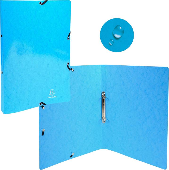 Produktbild Exacompta Ringbuch Iderama 2-Ringe hellblau (A4, 20 mm, 1 Stk.)