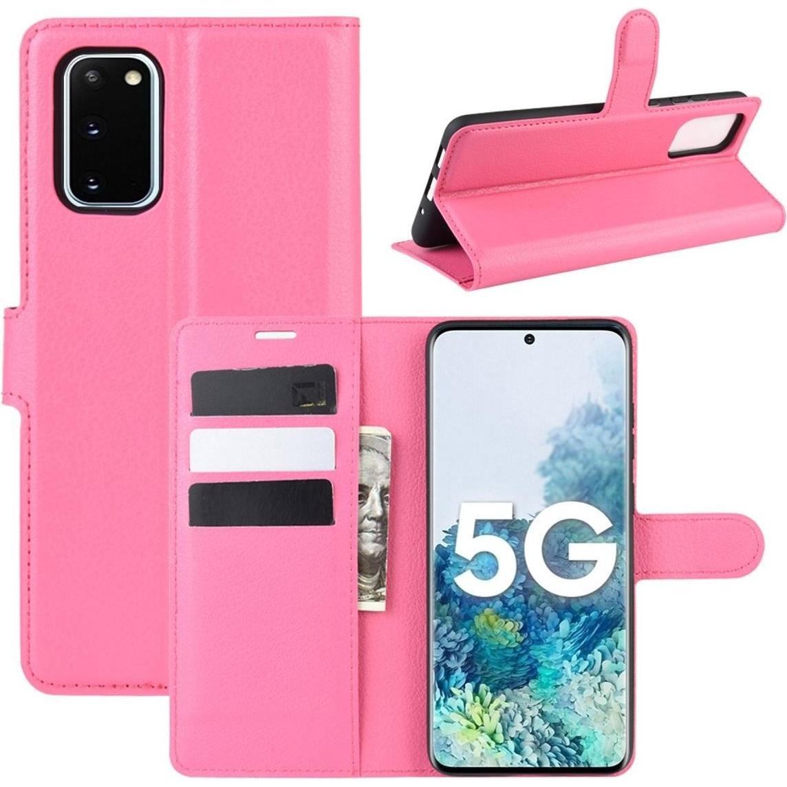 König Design Hülle Handy Schutz für Samsung Galaxy S20 FE Case Cover Tasche Etui Bumper Rosa (Samsung Galaxy S20 FE), Sm...