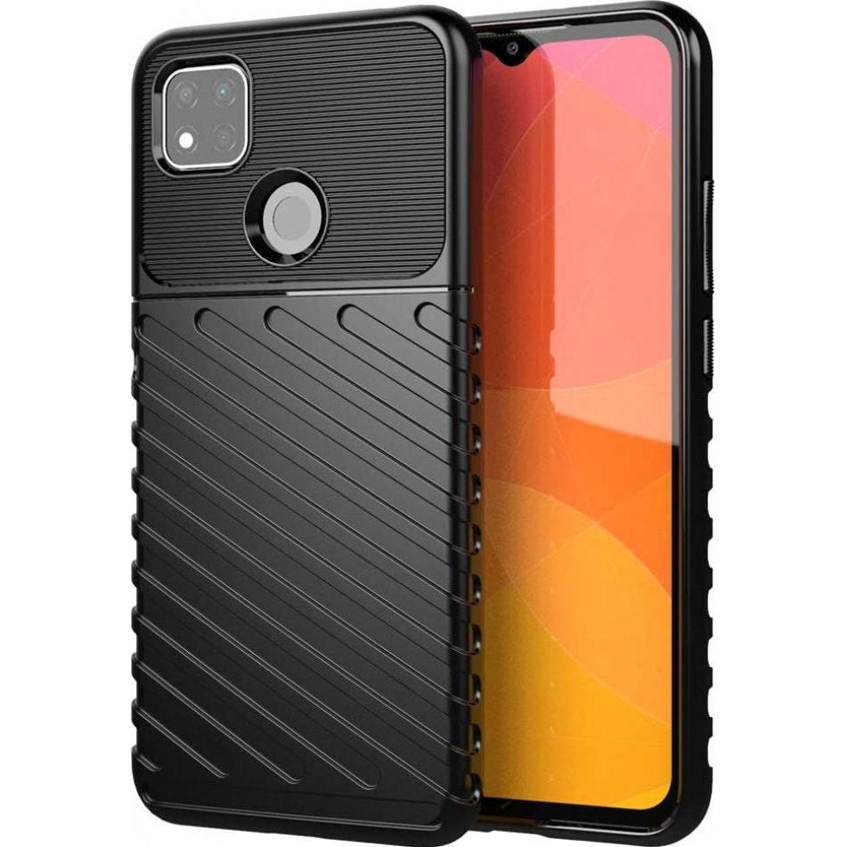 Screenguard Xiaomi Redmi 9C SpaceCase Impact-Resistant Hülle (Xiaomi Redmi 9C), Smartphone Hülle, Schwarz