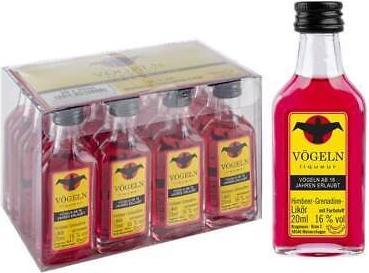 Produktbild Krugmann VÖGELN Shot Himbeere - Grenadine Likör Box / Deutschland (20 x 2 cl)