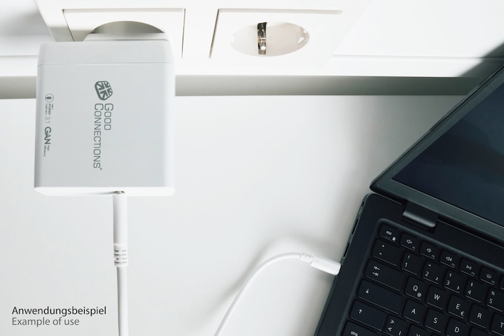 Immagine prodotto Good Connections Caricatore rapido USB 140W con tecnologia GaN, 1 porta (USB-Câ"¢), PD 3.1, QC 5, PPS, incluso (140 W)