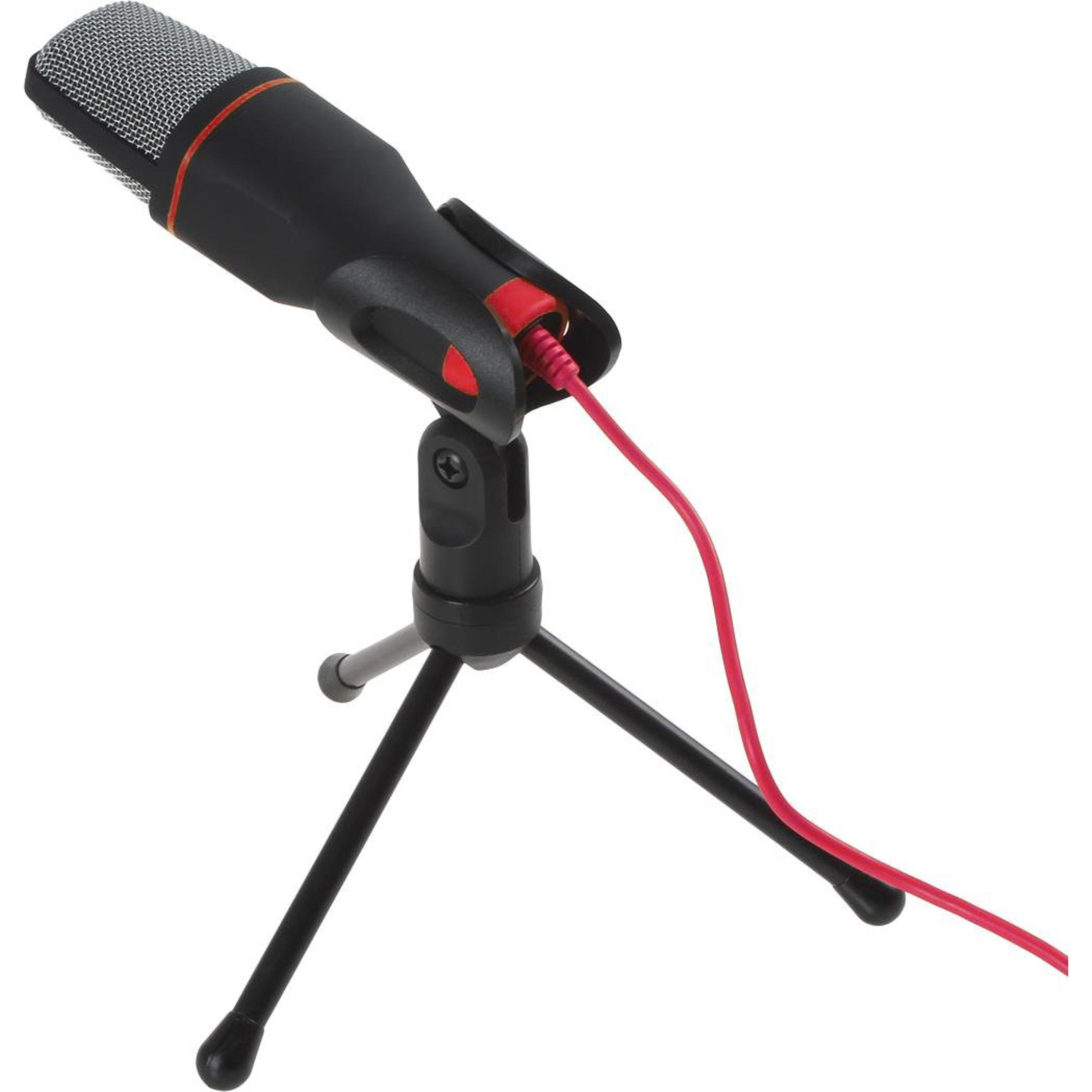 Thumbnail - Varr Gaming Microphone with Tripod Stand, jack connetion, Black, Cable, Mikrofon