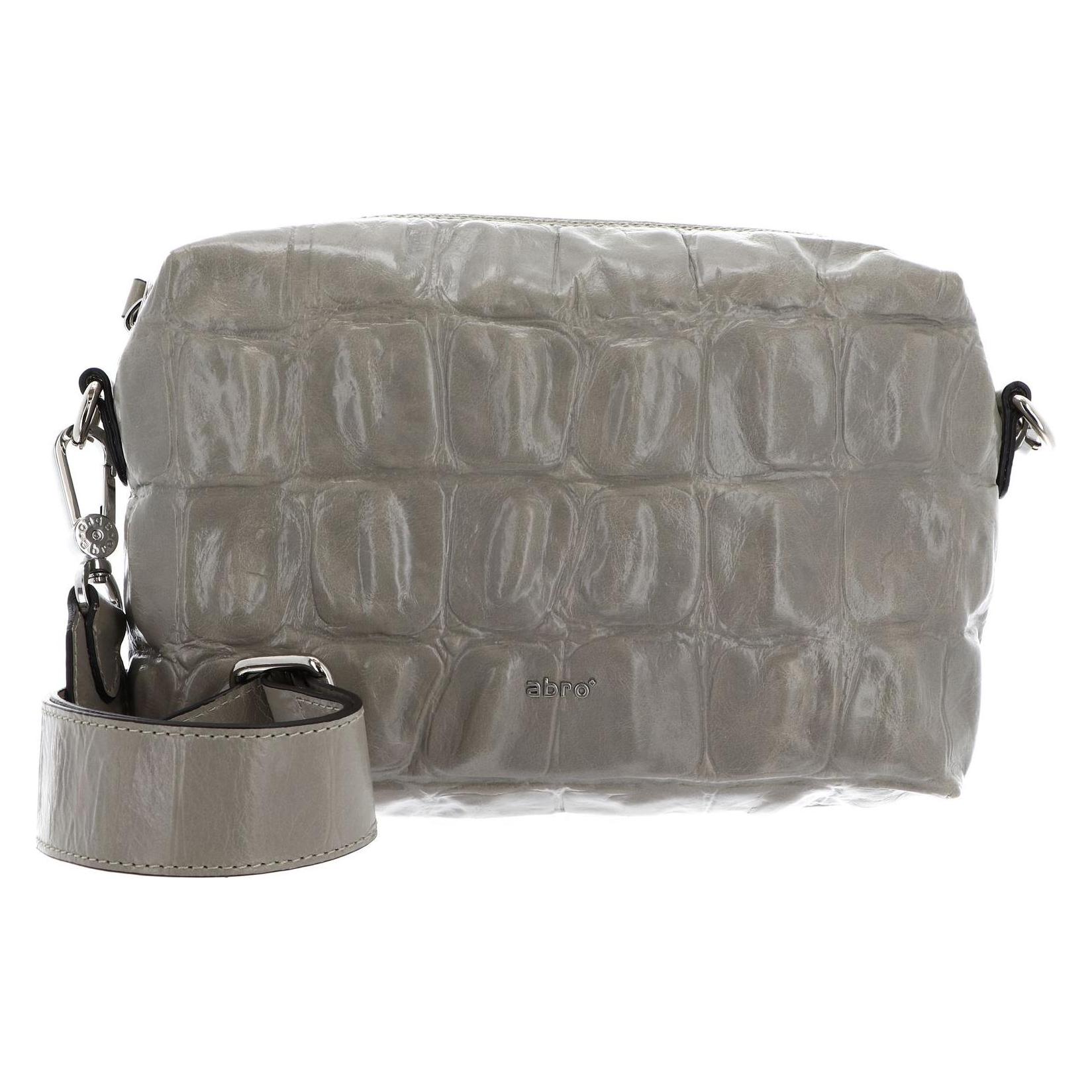 Abro, Damen, Handtasche, Leder Primitivo Crossbodybag Kaia, Grau