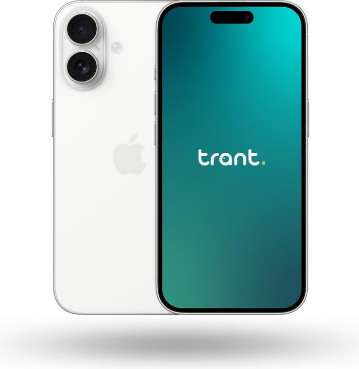 Immagine prodotto Trant.ch iPhone 16 (256 GB, Bianco, 6.10", 48 Mpx, SIM + eSIM, A / Come nuovo)