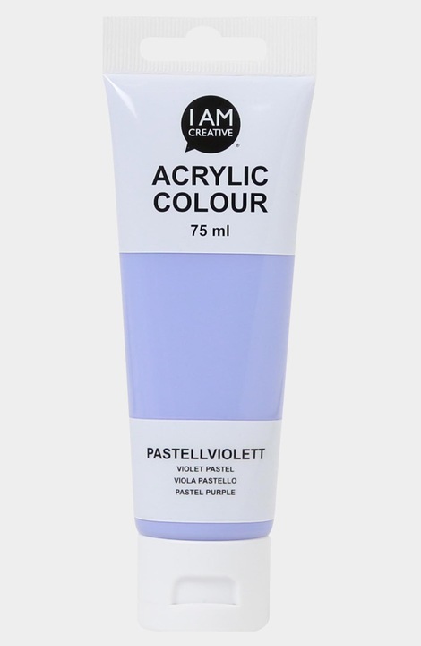 Produktbild I Am Creative Basic Acryl, Acrylfarbe auf Wasserbasis, 75 ml (pastellviolett, 75 ml)