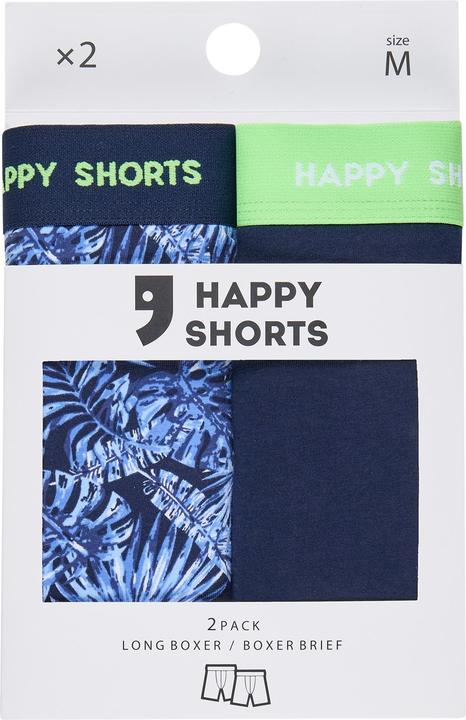 Produktbild Happy shorts Langer Boxer Jersey (2er Pack, M)