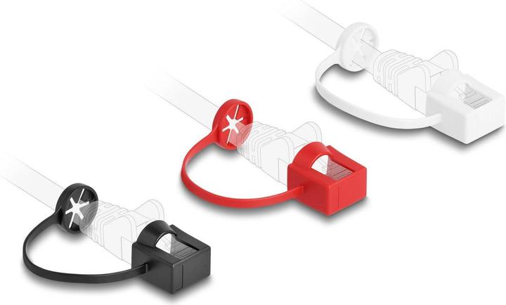 Produktbild Delock Blindstecker/Staubschutz RJ45, mit Befestigungsclip 50 Stück (Blindmodul)