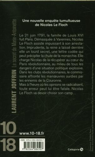 Produktbild Le secret de Marie-Antoinette. Les enquêtes de Nicolas Le Floch (Französisch, Joffrin Laurent, 2024)