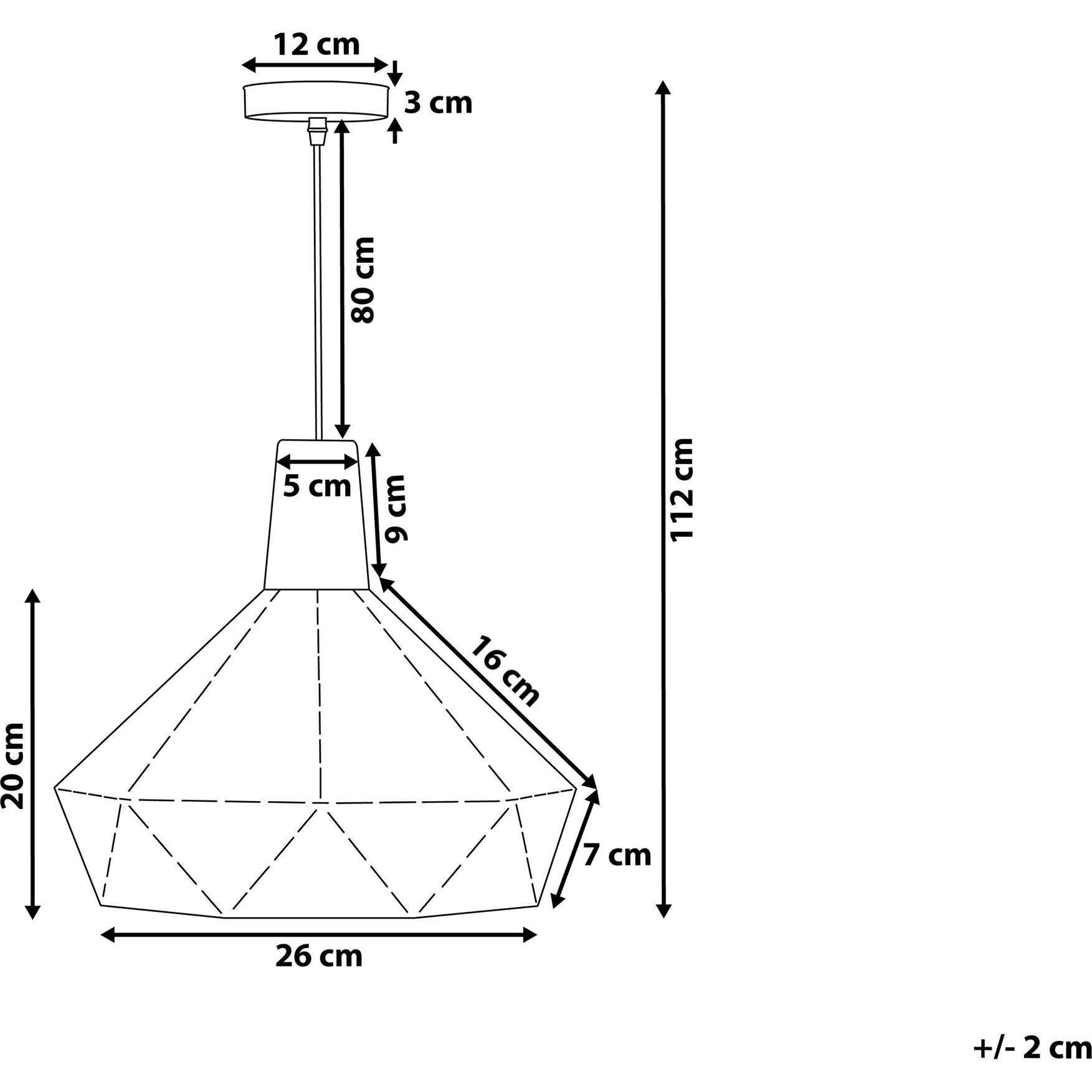 Thumbnail - Beliani, Pendelleuchte, Somme (E27)