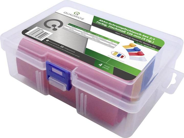 Immagine prodotto Quadrios Set di tubi termoretraibili per batteria 21 formato piatto (4 x)