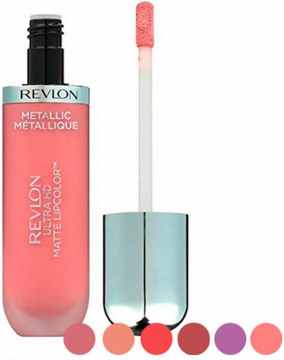 Actual product image Revlon Ultra HD Matte Metallic Lipcolor 710 Dazzle (710)