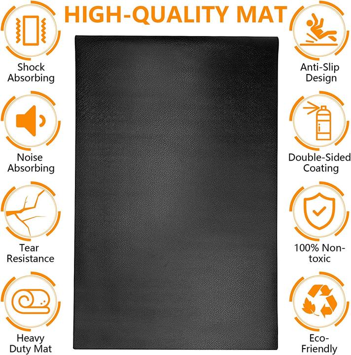 Actual product image Giovara Floor Protection Mat Black (0.60 cm)
