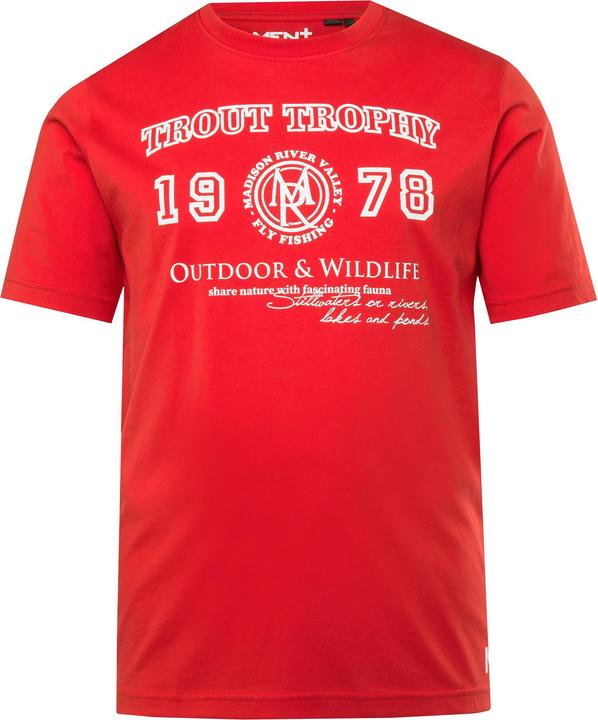 Actual product image Men+ T-Shirt, Halbarm, Brustprint (XXL)