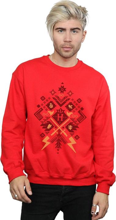 Actual product image Mens Christmas Fair Isle Sweatshirt (XXL)