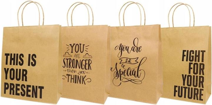 Produktbild Incood Geschenktüte 26x62 Brown Craft Mix (Geschenktüte)
