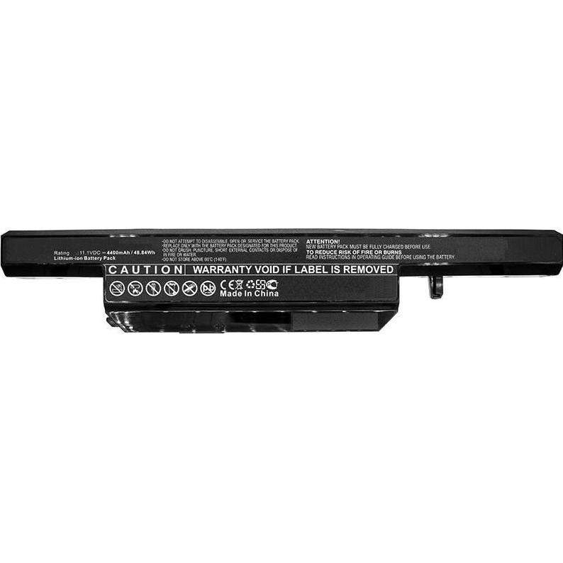 CoreParts Laptop Battery for Clevo (4400 mAh), Notebook Akku, Schwarz