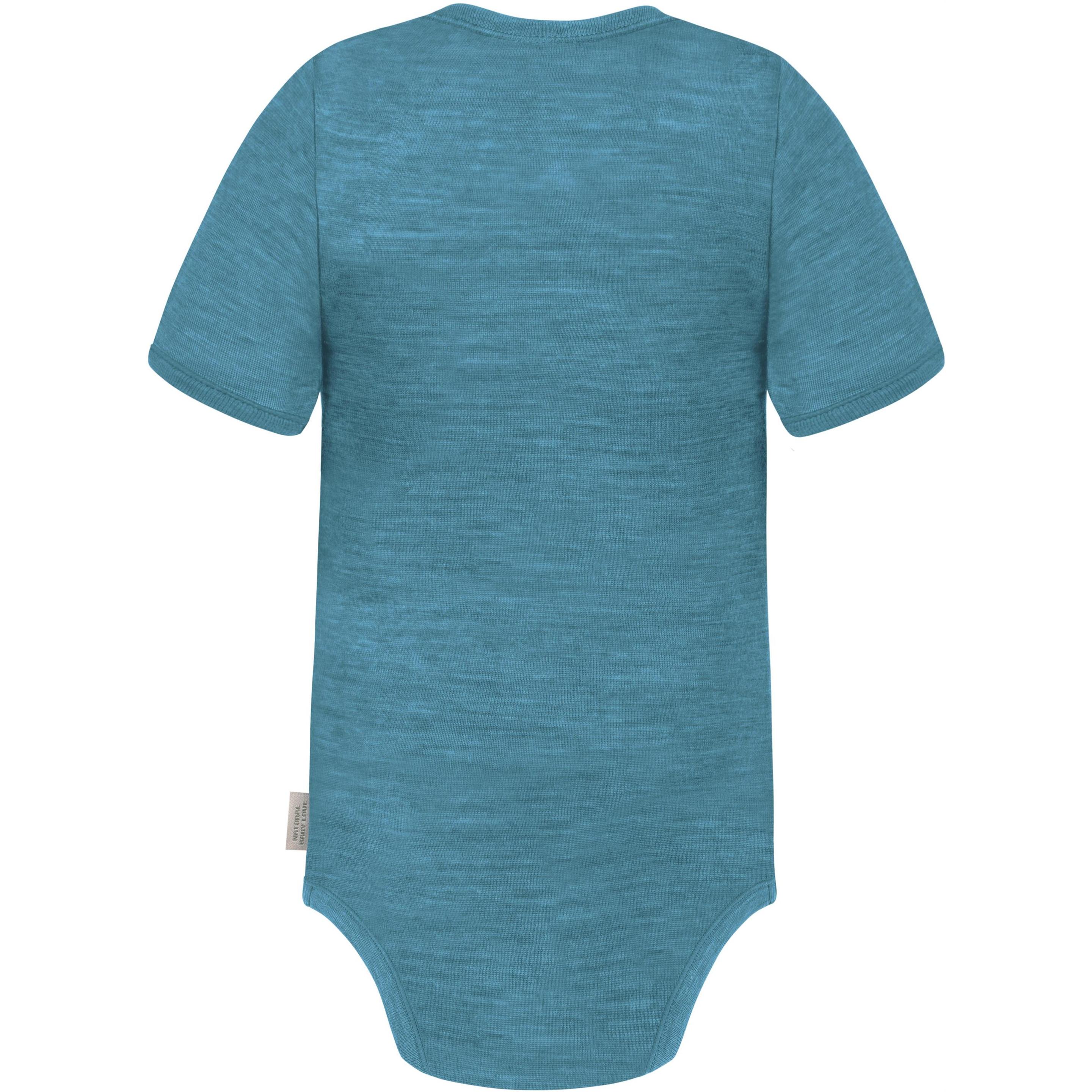 Thumbnail - Normani, Herren, Body, Baby Merino Body Kurzarm „Tauranga" - 9249, Blau, (68)