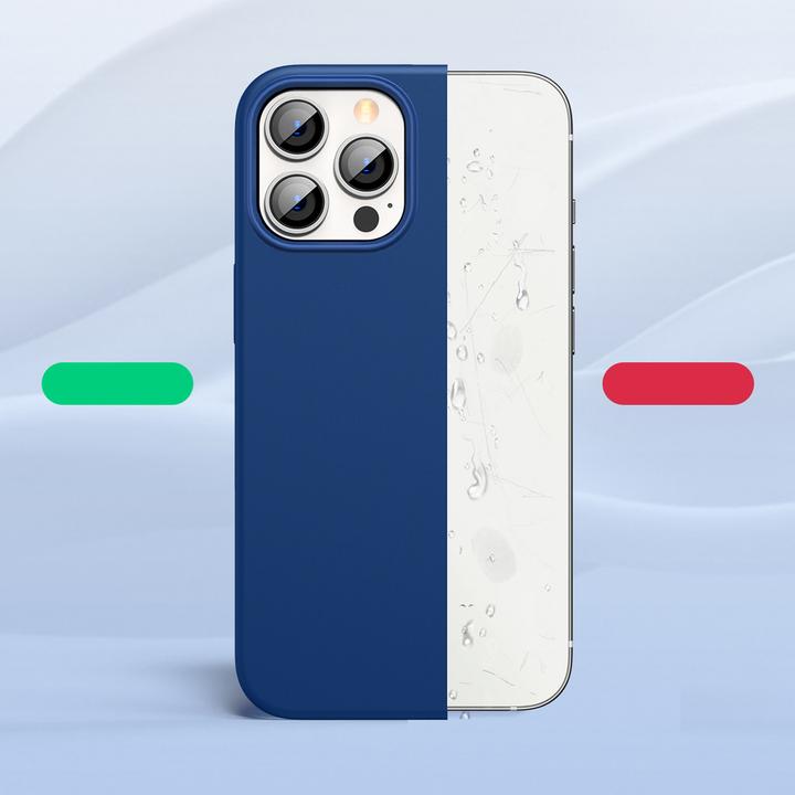 Actual product image Ugreen Protective Silicone Case rubber flexible silicone case cover for iPhone 13 Pro Max blue (Apple iPhone 13 Pro Max)