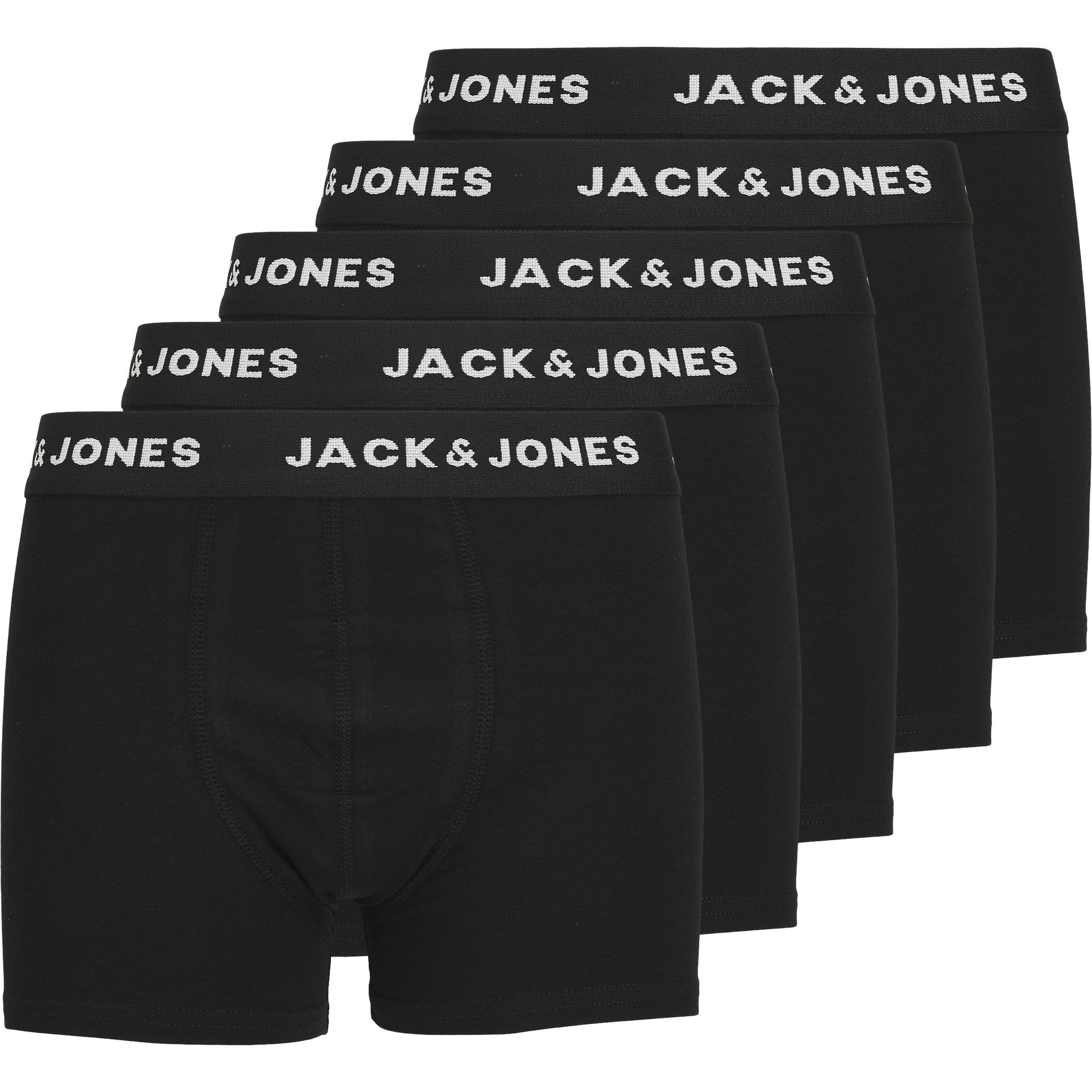 Thumbnail - Jack & Jones, Jungen, Unterhosen, Jungs 5er-Pack Boxershorts, Schwarz, (152, 5er Pack)