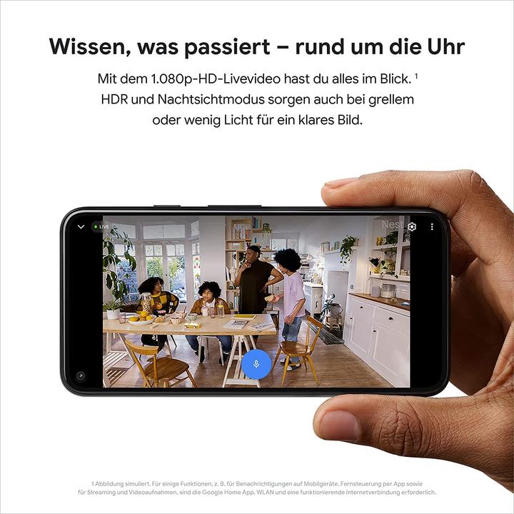 Image du produit Google Caméra Nest (1920 x 1080 Pixels)