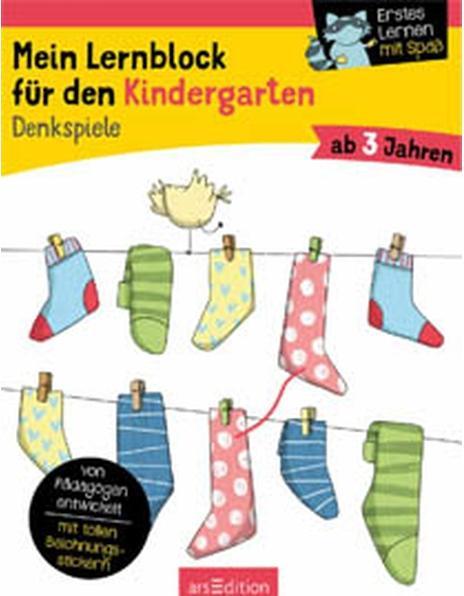 Produktbild Mein Lernblock für den Kindergarten - Denkspiele