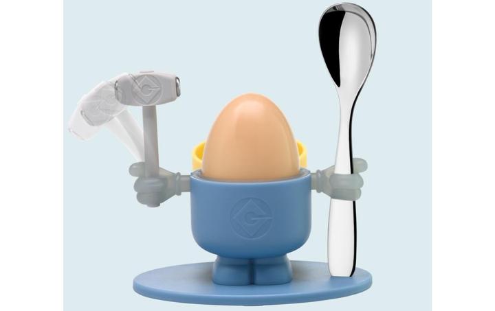 Produktbild WMF Kinder Eierbecher mit Löffel Minions Kunststoff Edelstahl (1 x)