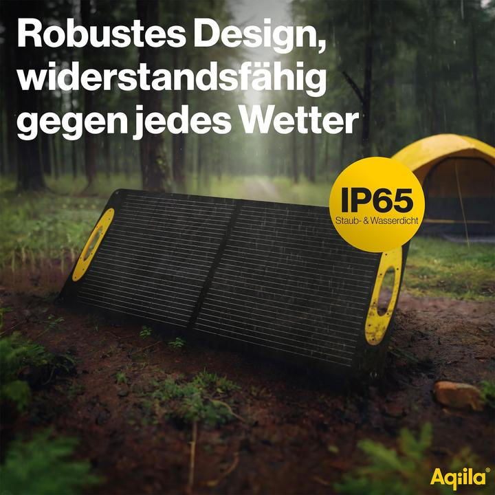 Produktbild Aqiila SUNBIRD P100 AQSO100SUN003 Solar-Ladegerät Ladestrom Solarzelle 4.88A 100W (100 W, 4.20 kg)