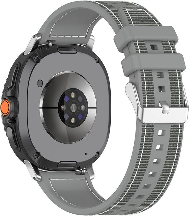 Actual product image Techsuit - Watchband (W051) - Samsung Galaxy Watch8 40mm/Watch8 44mm/Watch8 Classic/Ultra 2 - Gray (Nylon, Silicone)