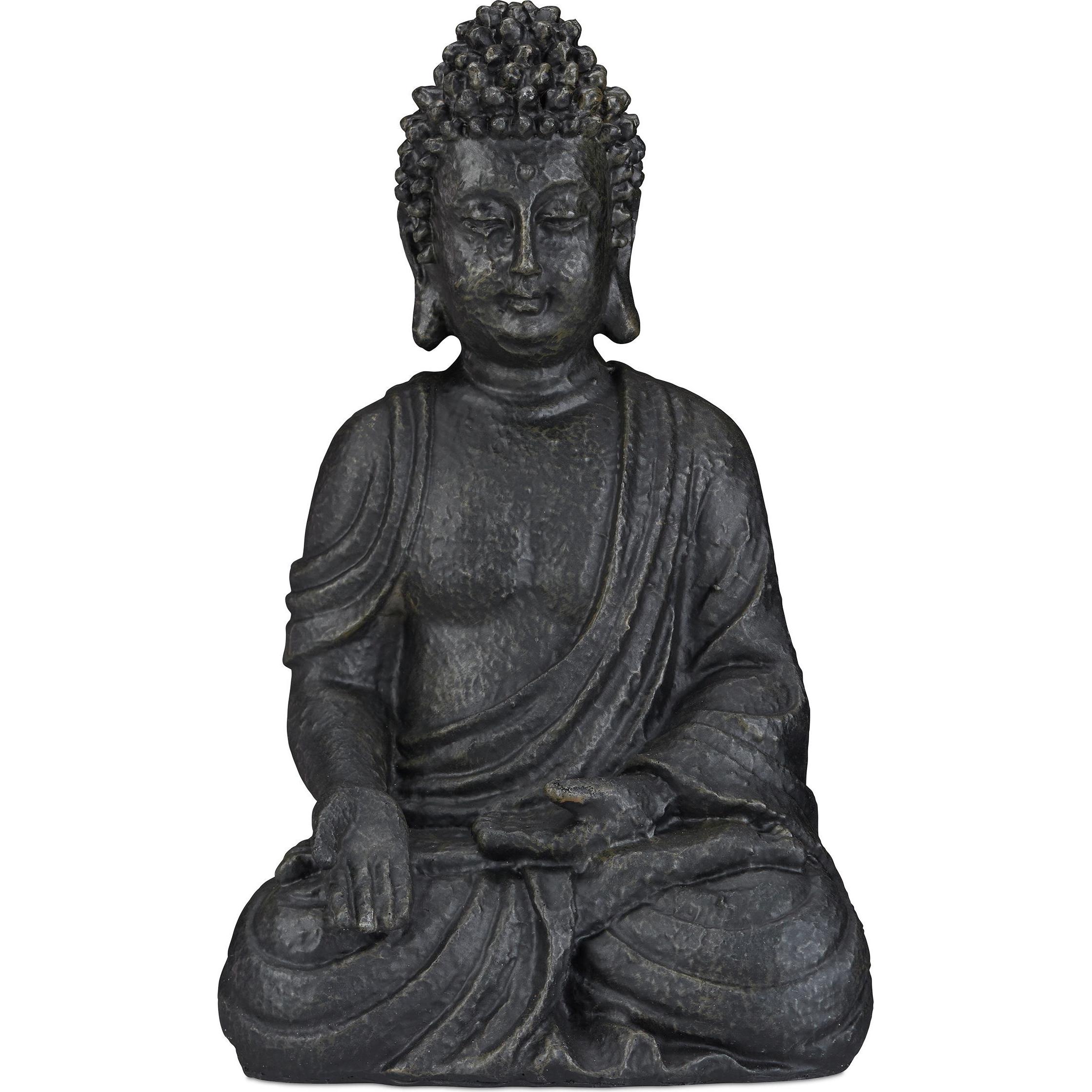 Relaxdays, Aussendekoration, Buddha Figur