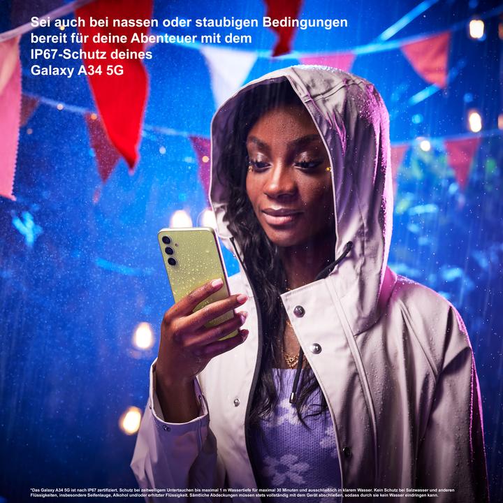 Produktbild Samsung Galaxy A34 5G (128 GB, Awesome Violet, 6.60", Dual SIM, 5G)