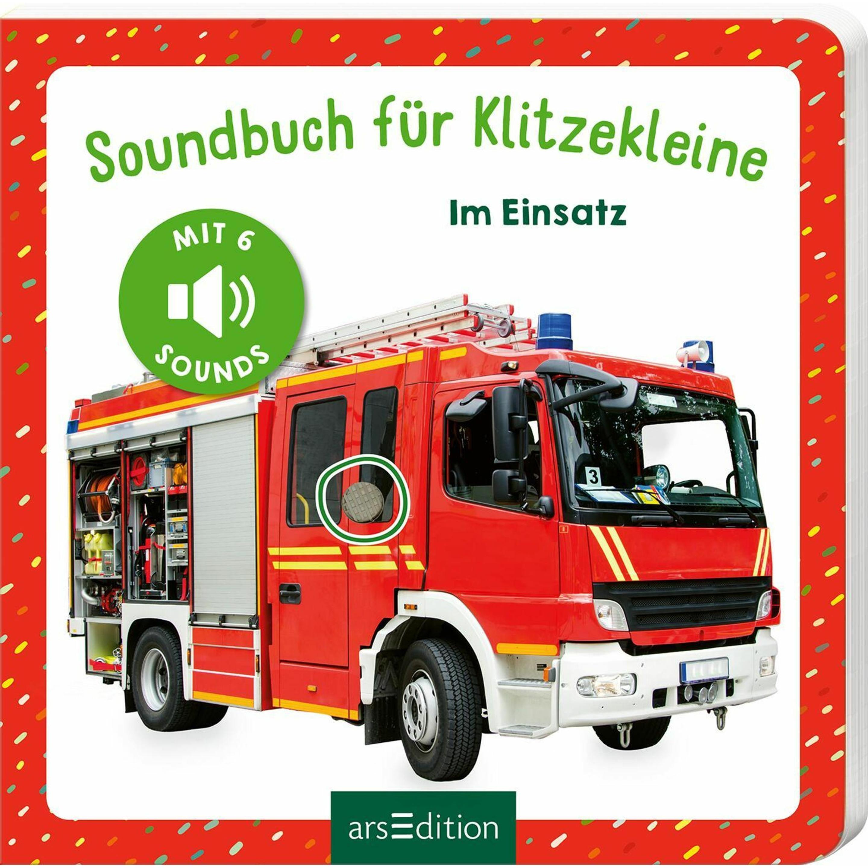 Ars Edition, Babybücher, Soundbuch für Klitzekleine - Im Einsatz (Deutsch)