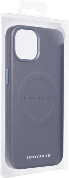 Produktbild Roar Back panel cover case LEATHER MAG compatible with MagSafe for IPHONE 12 Pro Max navy (Apple iPhone 12 Pro Max)