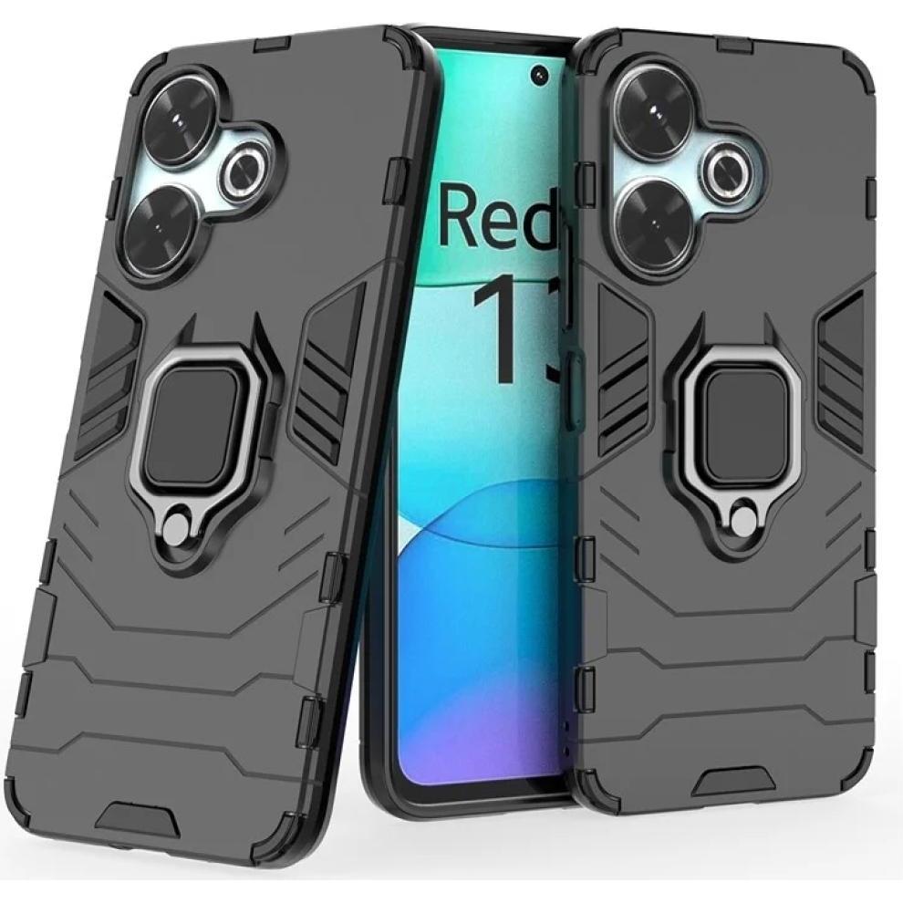 Thumbnail - Screenguard RingCase Anti-Shock Xiaomi Redmi 13 Hülle (Xiaomi Redmi 13), Smartphone Hülle, Schwarz