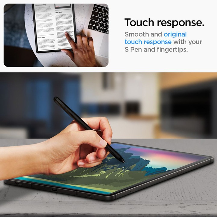 Immagine prodotto Spigen Glas.TR Sam Tab S9 Ultra 14.6" X910/X916B "EZ FIT" szkło hartowane AGL06998 (1 Pezzo/i, Galaxy Tab S9 Ultra)