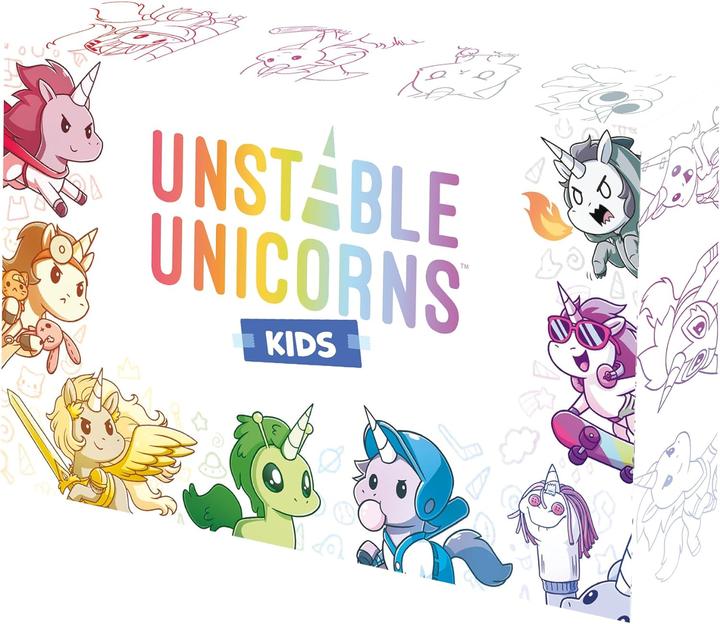 Produktbild Asmodée Unstable Unicorns Kids - Ed. Italiana (Italienisch, 2 - 6 Spieler)
