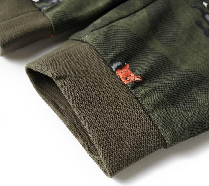 Actual product image VidaXL Children's pyjamas with long sleeves Khaki 140,Material: 100 (140)