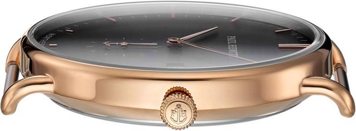Immagine prodotto Paul Hewitt Linea Grand Atlantic Nero Mare Oro Rosa Pelle Verde (Orologio da polso analogico, 42 mm)