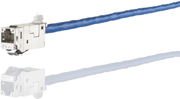Produktbild Metz Connect Keystone RJ45Einbaumodul CAT 6a (Keystone Modul)