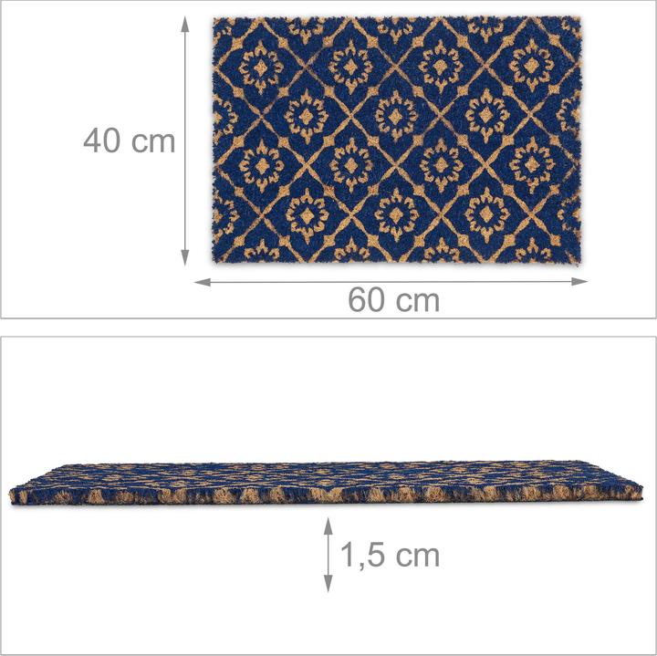Actual product image Relaxdays Doormat (60 x 40 x 1.5 cm)