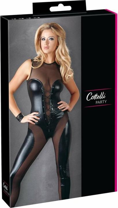 Produktbild Cottelli Collection Wetlook-Overall Schnürung (S)
